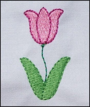 INSTANT DOWNLOAD Mini Tulip embroidery by DBembroideryDesigns