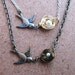 Mothers love III New Mommy silver oxidized bird hand woven nest with one swarovski pearl egg custom necklace
