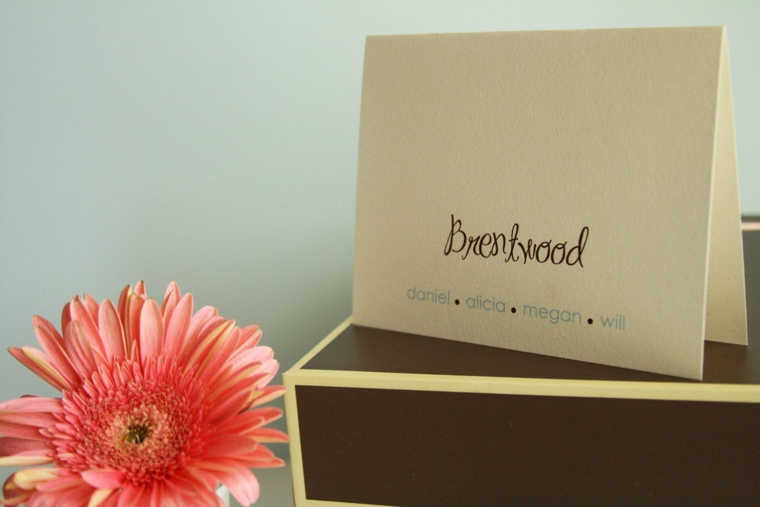 Family Note Cards Personalized Whimsy
