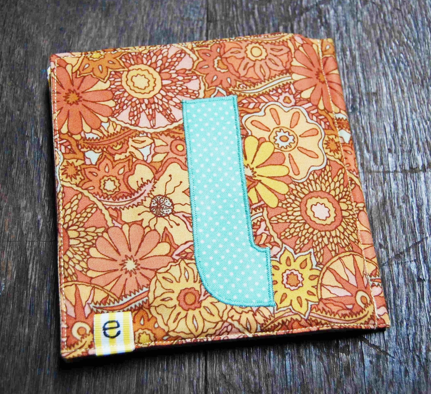 Custom cloth book, 8 page monogram