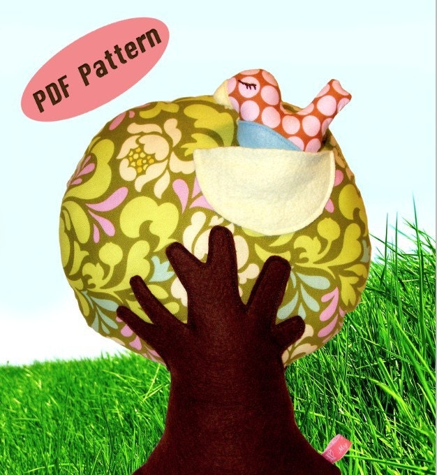 Tabitha Tree Pattern - Softie PDF epattern to make your own Pillow