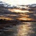 Impressionistic painting of the California coastline...Sunrise from Ventura Pier - Original Oil Painting 11 x 14