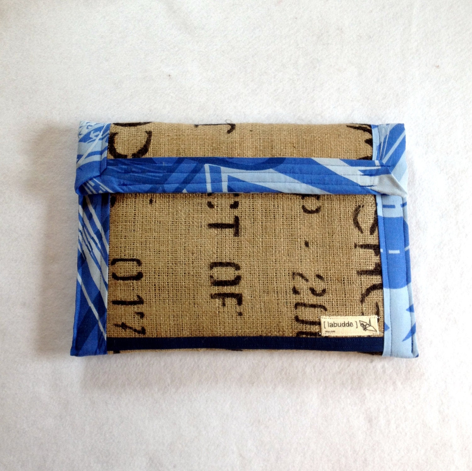 Laptop Case -- 13 inch Macbook and Macbook Pro -- Coffee Bag Sleeve -- padded with pocket