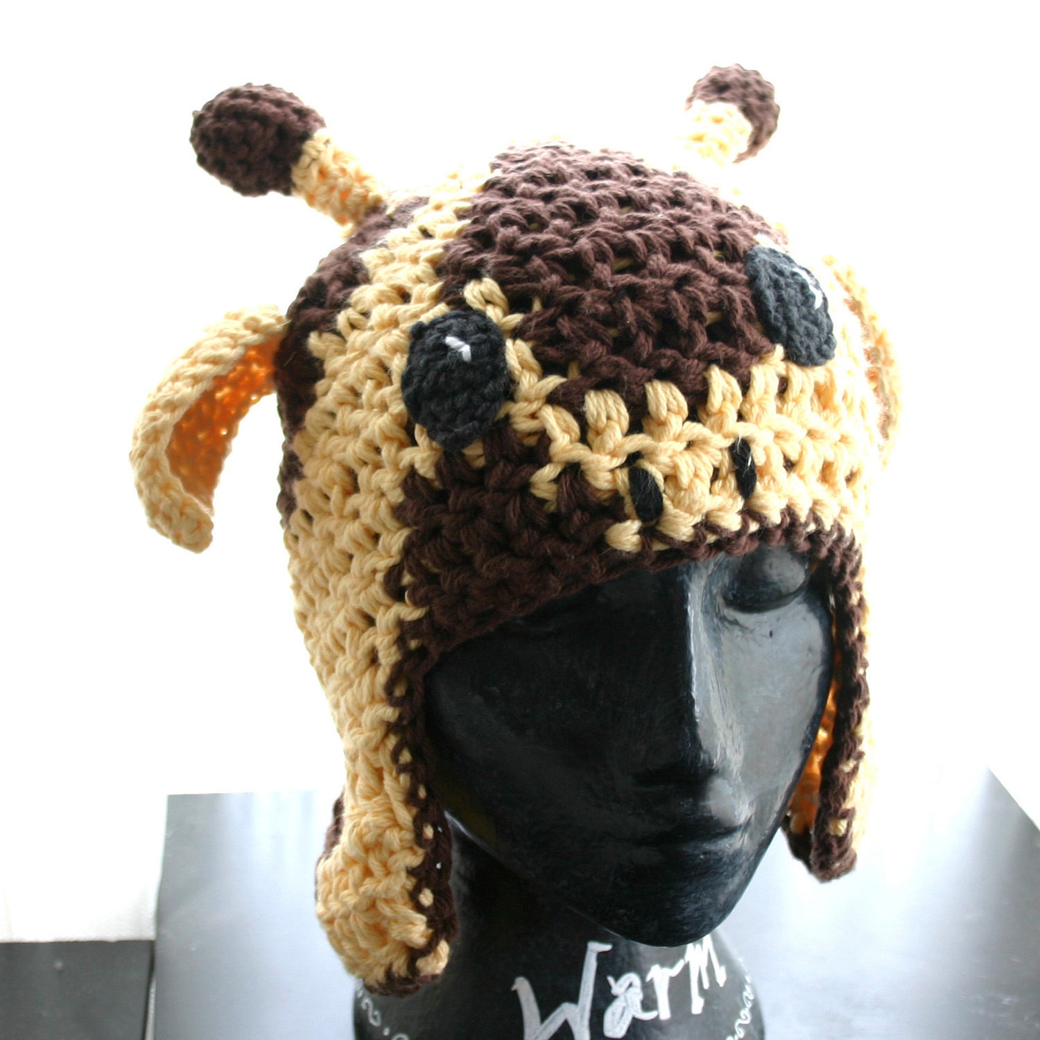 Giraffe Hat with Ear Flaps