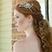 Dramatic Bridal Headband with Swarovski Rhinestone, Crystal and Pearl Ivory or White