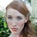 Bridal Birdcage Veil with Plain Edge Easy Fit in Super Soft IVORY or WHITE French Netting