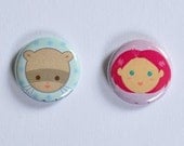 Cute Candi Menjou Button Set
