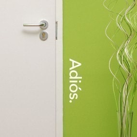 Adios - Spanish vinyl decal graphic