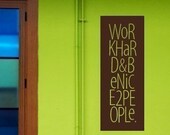 Work Hard and  Be Nice - Vinyl wall saying decals stickers art