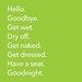 Get to the Point set of 8) - vinyl wall sayings art stickers decals