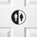Restroom Symbol - vinyl wall art decals graphic stickers