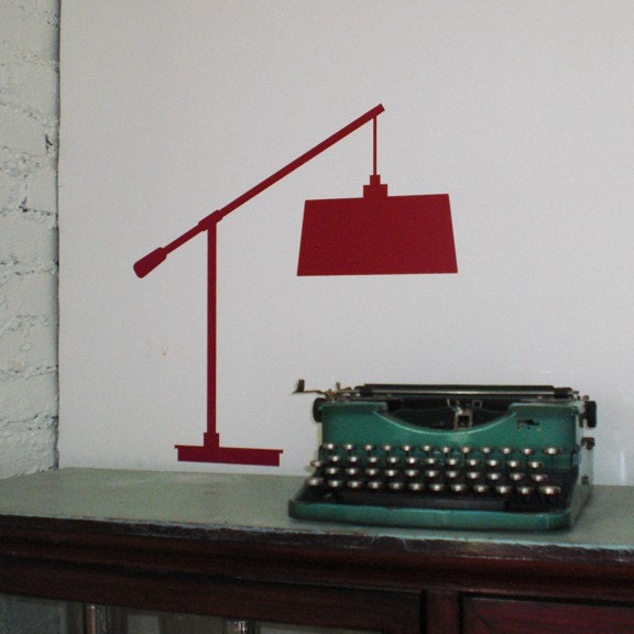 Table Lamp - Vinyl decal silhouette