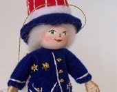 Stars and Stripes Pixie - Indepence Day Felt Art Doll