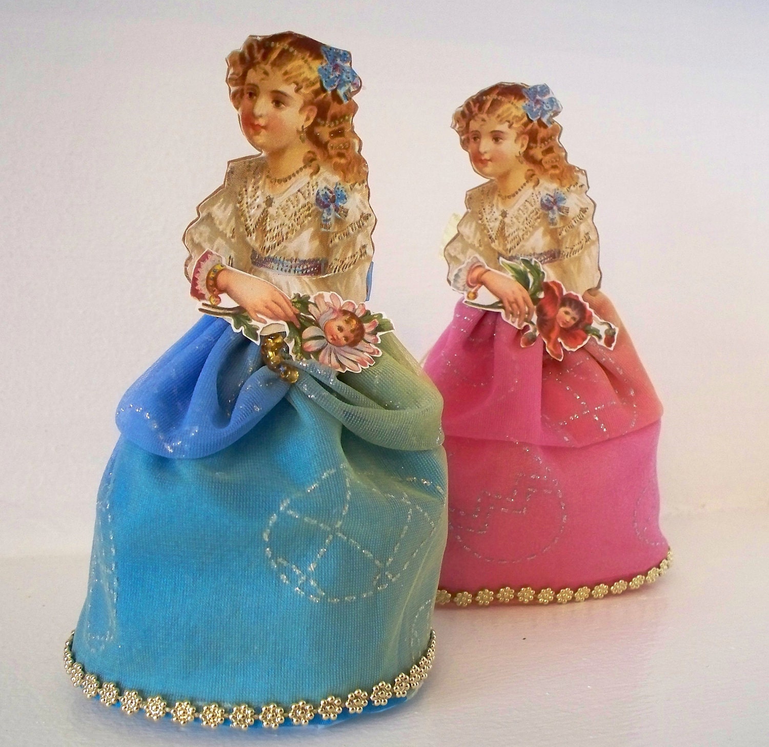 Pastel Colors Victorian Paper Doll
