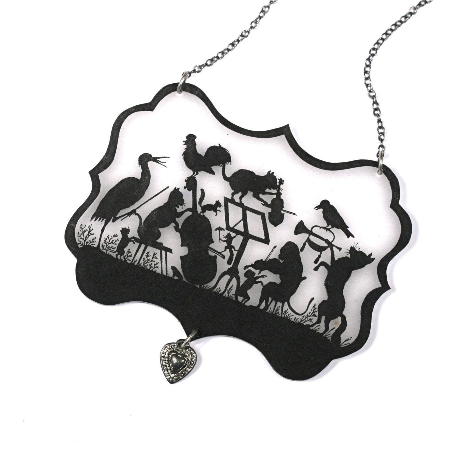 Animal Orchestra Silhouette Necklace