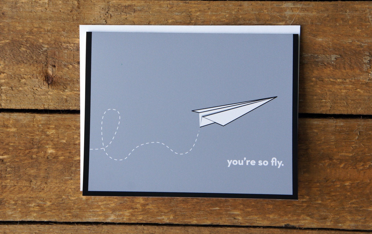 You're So Fly Note Card
