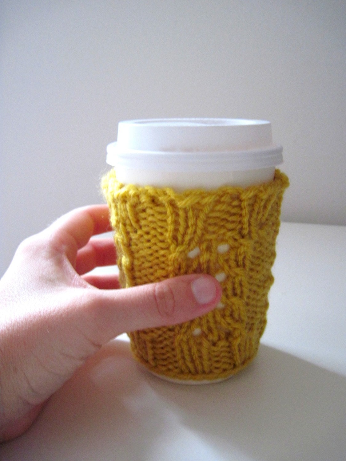 PDF Knitting Pattern Good Morning Sunshine Coffee Cozy