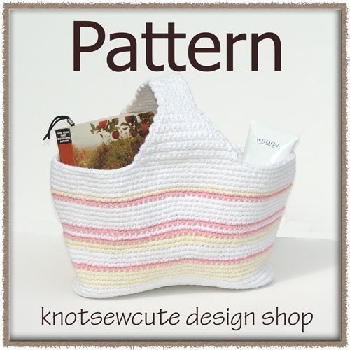 Mini Tote Bag - Crochet Pattern (PDF) - INSTANT DOWNLOAD