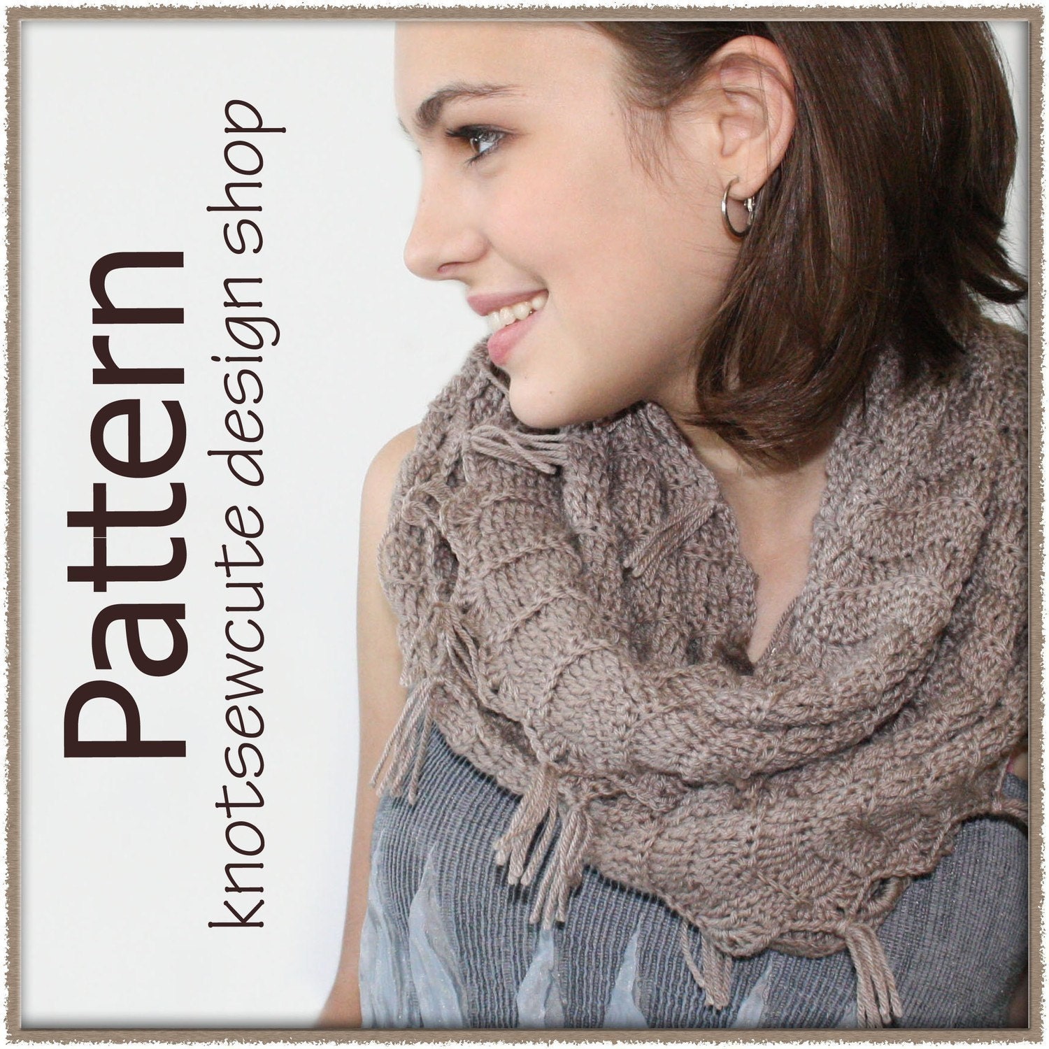 Infinity Scarf - Crochet Pattern (PDF) - INSTANT DOWNLOAD