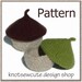 Felted Acorn and Mushroom Catch-all - Crochet Pattern (PDF) - INSTANT DOWNLOAD