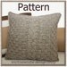 Aran Accent Pillow - Crochet Pattern (PDF) - INSTANT DOWNLOAD