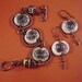 Copper bracelet and earrings set. Earthy. Goddess Spirals. beige and brown