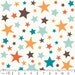 Riley Blake All Star 2 Twinkle Orange Flannel Fabric, 1 yard