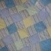chenille patchwork crib quilt - reduced
