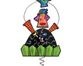 Yard Girl Clock