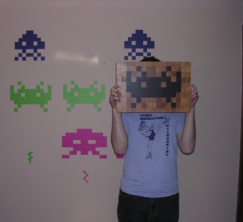 Space Invaders Cutting Board