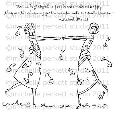 Digital Stamp - Art Deco Friends