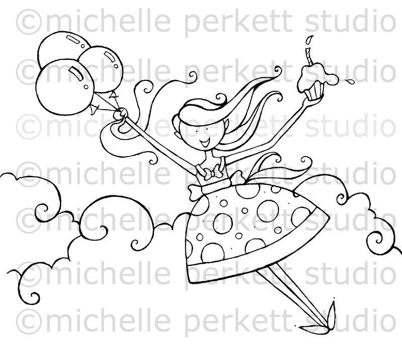 Girl Digi Stamps