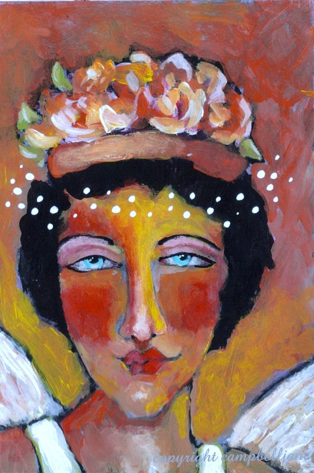 Angel in a Vintage Hat 4 x 6 Print