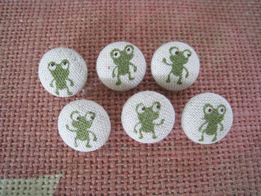 Fabric covered button 5/8 inch fabric cover sew by SewingRabbit