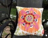 Indoor/Outdoor Pillow cover - Floral Design