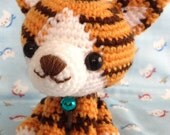 Cat - Tiger Striped - Handmade Crocheted
