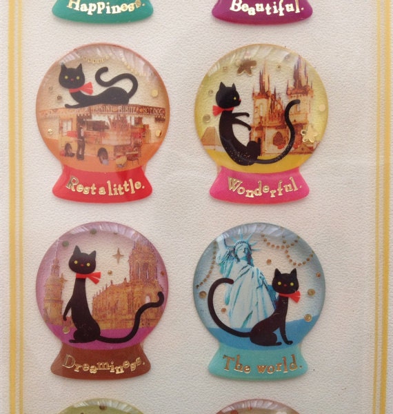 Gel Stickers - Travel of Cat by MIND WAVE