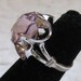 Vintage Pink CZ STERLING RING 1960s Reserved for Hanna
