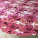 Vintage Pink Poppy ROUND TABLECLOTH 1970s