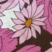 Vintage  Pink Poppy  ROUND TABLECLOTH 1970s