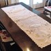 Vintage ART DECO Ecru Linen Table Runner 1920s