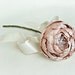 Catala Bloom Single Stem in Blush Dupioni