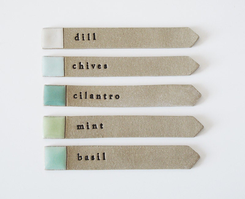 herb garden labels.
