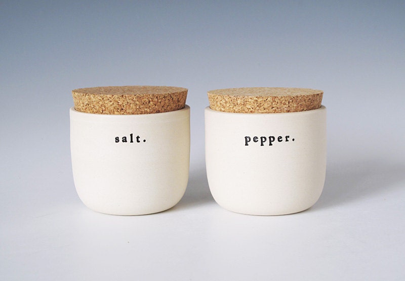 salt and pepper jars.