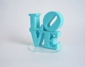 LOVE Wedding Cake Topper  - custom colors