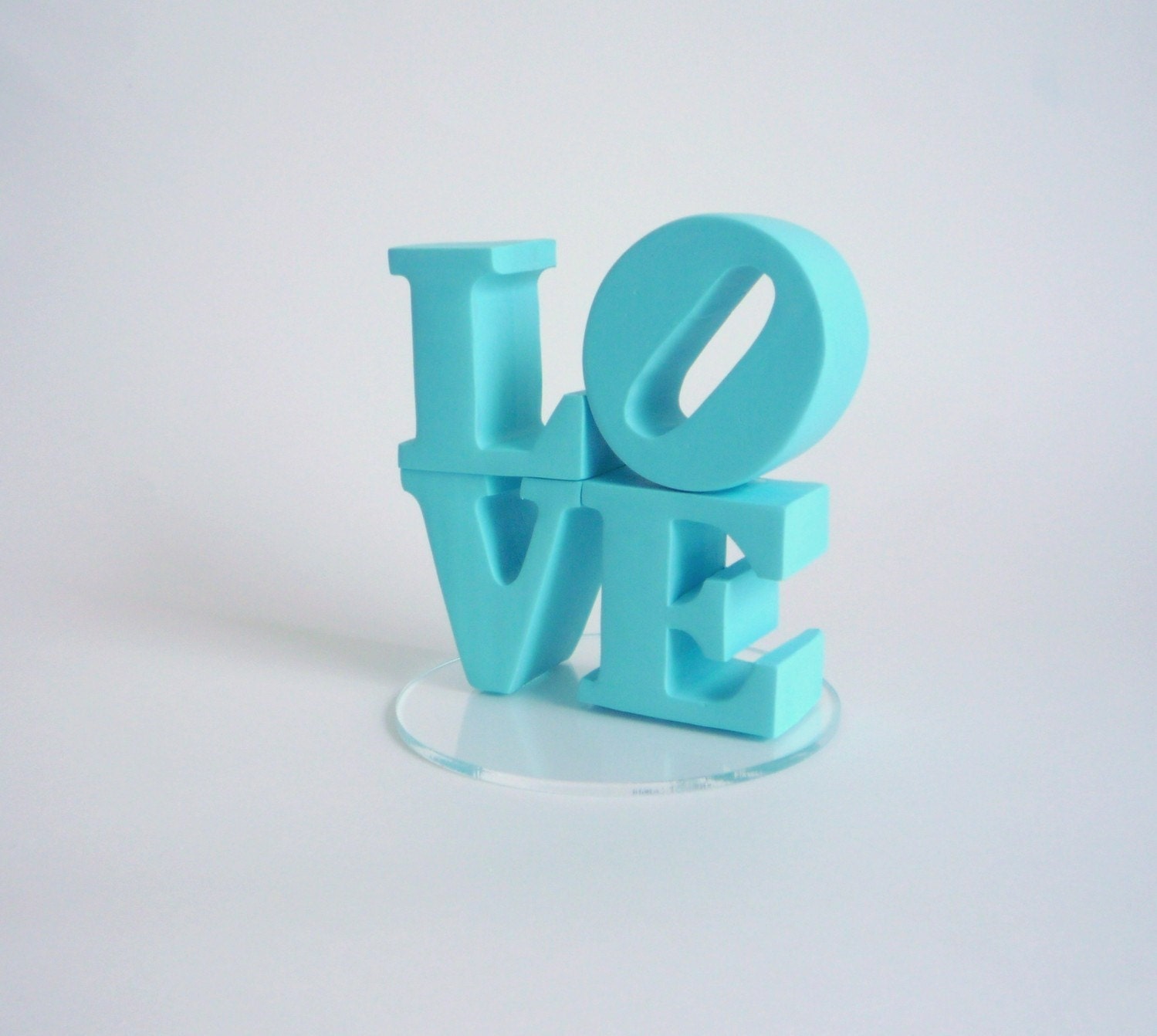 LOVE Wedding Cake Topper - custom colors