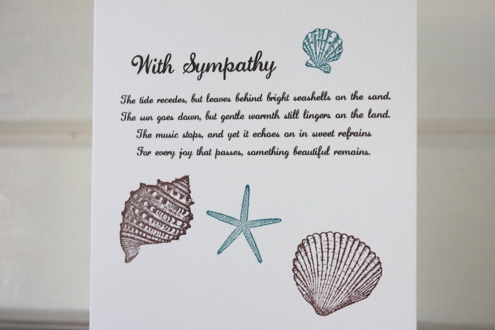 With Sympathy