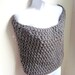 Grey Scarf Cowl-  Extra Large Chunky Infinity Scarf "BOGO"