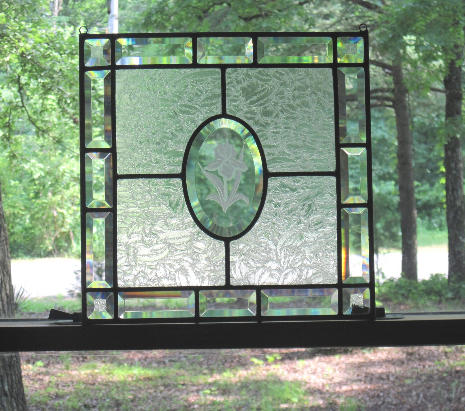 Clear Beveled Glass Panels