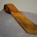 Mens Vintage 1960s Silk Tie Penneys TOWNCRAFT Gold and Copper Diagonal Ombre Tonal Stripes